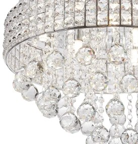 Plafonieră Zuma Line 19027-L CAPRI 9xG9/25W/230V argintiu