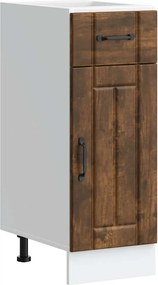 vidaXL Dulap de bază de bucătărie „Lucca” din lemn de stejar afumat