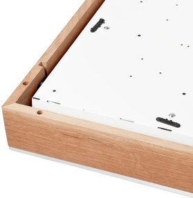 Plafonieră OAK SQUARE 4xE27/15W/230V 48x48 cm stejar/alb