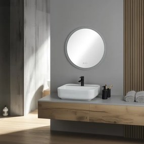 Brilagi-LED CLARA PRO LED RGBW, oglindă încălzită cu dimmer și iluminare de fundal, 18W/230V, diam. 60 cm, IP44