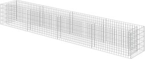 vidaXL Strat înălțat gabion, 360 x 50 x 50 cm, oțel galvanizat