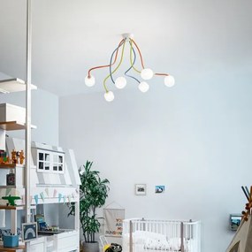 Lustră LED flexibilă aplicată Ideal Lux OCTOPUS 6xG9/3W/230V colorat