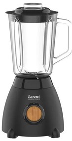 Blender Laretti LR-FP7325, 500W, 1.5 L, Lame din otel inoxidabil, 2 viteze + puls, Mecanism de blocare, Negru