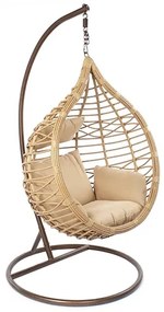 Balansoar Reverie din ratan si metal 100x70x185 cm