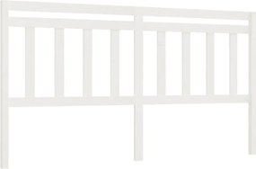 vidaXL Tăblie de pat, alb, 186x4x100 cm, lemn masiv de pin