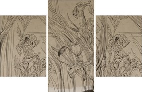 Tablou - Contururile plantelor (90x60 cm)