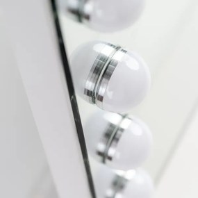 Brilagi - Oglindă de machiaj LED reglabilă HOLLYWOOD LED/15W/230V 60x50 cm albă