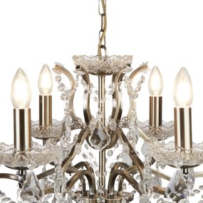 Candelabru stil clasic cu 6 brate Paris alama antic 8736-6AB SRT
