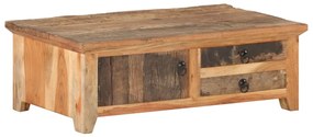 vidaXL Masă de cafea, 90 x 50 x 31 cm, lemn masiv reciclat