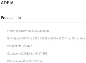 Lustra LED suspendata design elegant ADRIA D-60cm