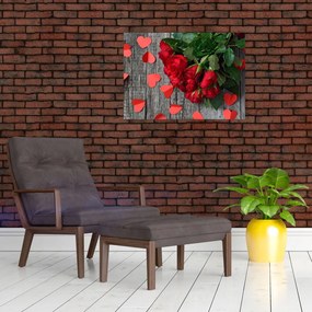 Tablou cu trandafiri (70x50 cm)