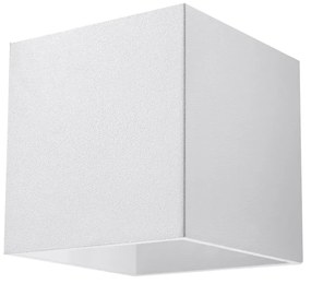 Aplică de perete albă Geo – Sollux