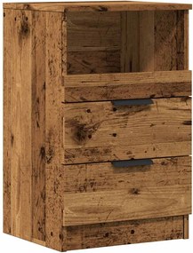 vidaXL Noptiere, 2 buc, lemn învechit, 40x36x65 cm, lemn prelucrat
