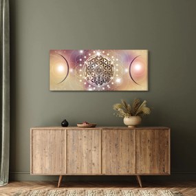 Tablou - Mandala cu elemente (120x50 cm)