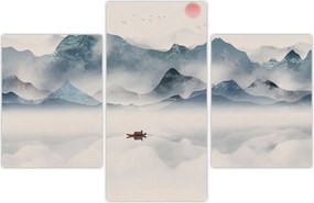 Tablou - Valea munților albaștri (90x60 cm)