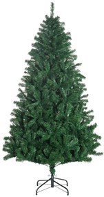 Homcom Albero di Natale Sintetico Folto e Realistico 180 cm Verde Φ115cm