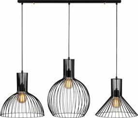 Lustra FELLINI MR - 768, negru, metal, 145x38x158 cm
