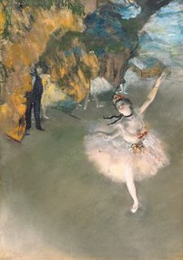 Reproducere The Star, or Dancer on the stage, c.1876-77, Degas, Edgar