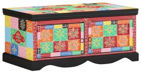 vidaXL Masuta de cafea multicolora 90x50x40 cm lemn masiv de mango