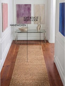 Covor tip traversă bej țesut manual din material bouclé 80x200 cm Notting Hill Portobello – Ted Baker