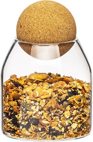 Recipient de sticlă 4Home cu capac Cork, 450 ml