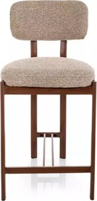 Scaun de bar Misaki H-2 bej 253 / nuc