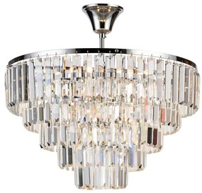 Lustră de cristal aplicată Brilagi CRYSTAL 5xE14/40W/230V crom lucios