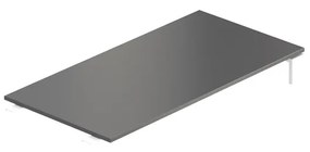Element de actiune Creator 120 x 60 cm, baza alba, fara picioare, antracit