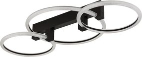 Plafoniera LED metal negru FLETCHER D2