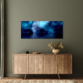 Tablou Luna deasupra mării (120x50 cm)