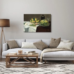 Tablou - Edouard Manet, Still Life with Melon and Peaches, reproducere (90x60 cm)