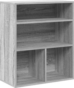 vidaXL Bibliotecă, gri sonoma,60x30x71,5 cm, lemn prelucrat
