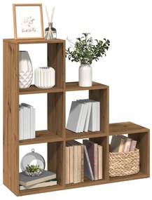 vidaXL Bibliotecă/separator 3 nivel stejar artizanal 99x29x99 cm lemn
