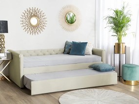 Pat extensibil 80 cm LISABON (cu somieră) (bej). 1022719