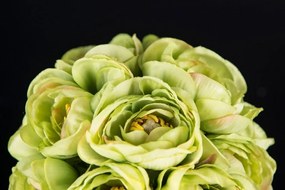 Aranjament floral mic decor festiv design LUX RANUNCULUS BOUQUET GREEN