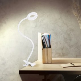 Solight WO66-W - Lampă de birou LED dimabilă cu clemă, 8W, 230V, 3000/4000/5000K, albă