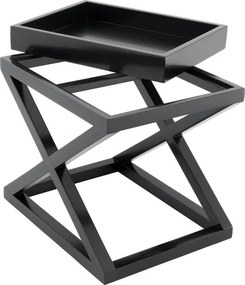 Masuta laterala design modern McArthur negru 61x48cm 105455 HZ