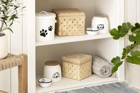 IB Laursen Bol alb de smalt DOG MINI ENAMEL