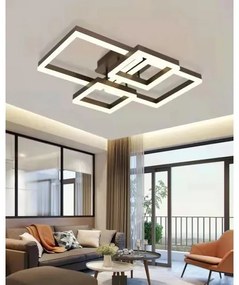 Lustra LED Cu Telecomanda, Elit's EsnF2341r,Maro, 160w, 65 cm