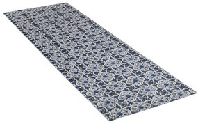 Covoraș de baie alb/albastru din plastic 65x200 cm Murcia – Wenko