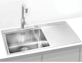 Chiuvetă de bucătărie ALVEUS 1103652 PURE 86x52,5 cm crom