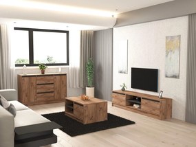 Set mobilier living Murenella (Pin atlantic + antracit). 1107144
