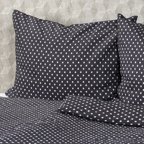 Lenjerie de pat 4Home Bulină gri, bumbac creponat, 140 x 200 cm, 70 x 90 cm