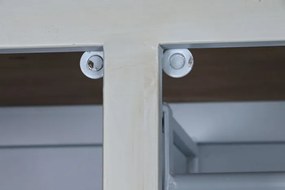 Dulap turcoaz, din metal, stil industrial, Cargo