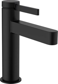 Baterie lavoar monocomanda Hansgrohe Finoris 110 negru cu ventil Pop-Up