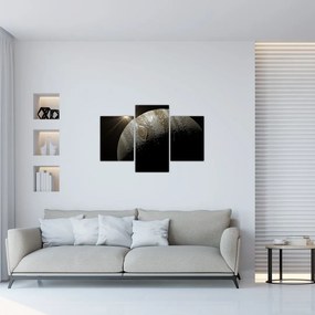 Tablou cu planetă în cosmos (90x60 cm)