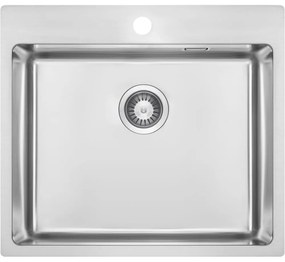 Chiuveta bucatarie inox Deante Olfato, 55x50 cm, otel slefuit 550x505 mm, Otel slefuit