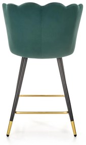 Scaun de bar Knox, verde/negru