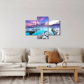 Tablou - Laguna albastră din Islanda (90x60 cm)
