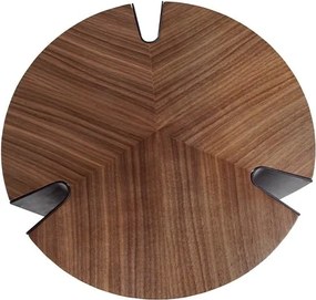 Masuta de cafea moderna design LUX Wood and Black, 90cm